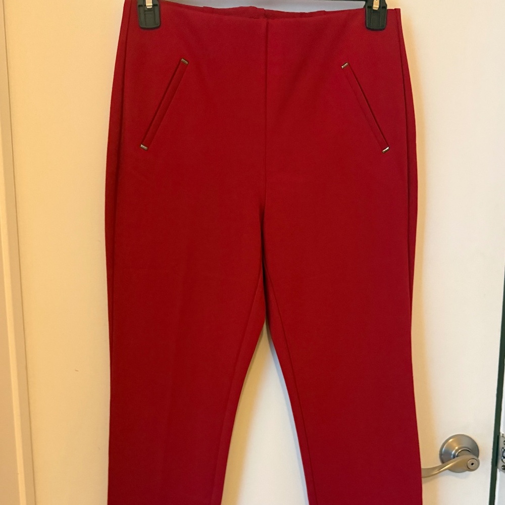CHICO'S HAPPY RED PANTS!!!!! SIZE 0.5 - Picture 2 of 7